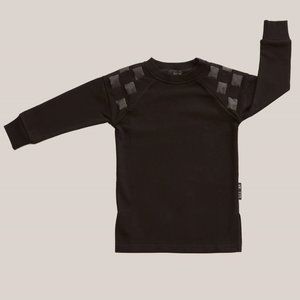 SWEATSHIRT Black Crew Neck - 4T